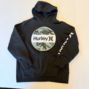 Hurley Boys Black Pullover Hoodie Sweatshirt Size Small